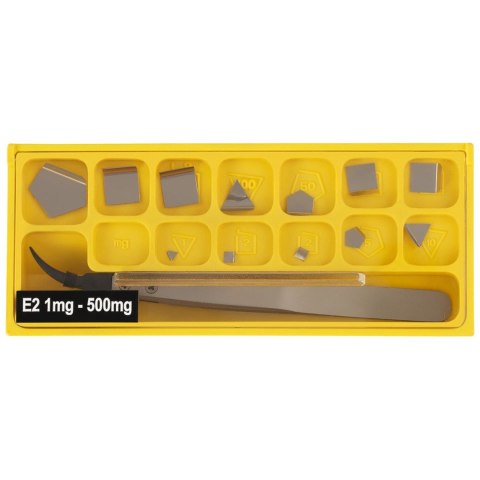 Wzorce odważniki wagowe masy kalibracyjne do wag OIML klasa E2 1-500 g ZESTAW 24 el Wzorce odważniki wagowe masy kalibracyjne do wag OIML klasa E2 1-500 g ZESTAW 24 el