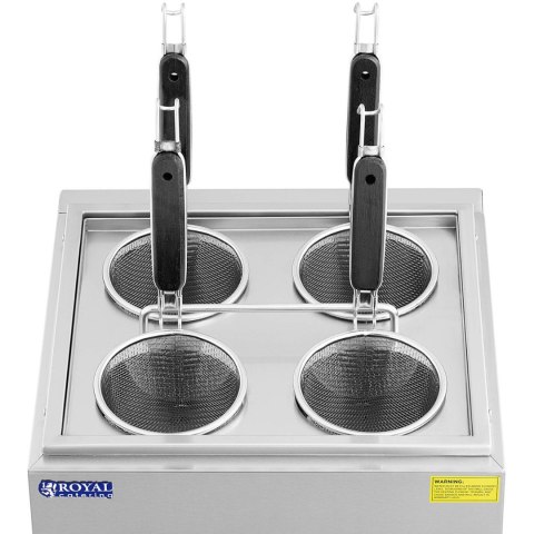 Makaroniarka warnik do gotowania makaronu z kranikami 4 kosze 2 x 6,5 l 3000 W Makaroniarka warnik do gotowania makaronu z kranikami 4 kosze 2 x 6,5 l 3000 W
