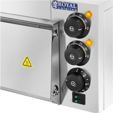 Piec do pizzy jednokomorowy z szybą 1 pizza 60 cm 230 V 3000 W Piec do pizzy jednokomorowy z szybą 1 pizza 60 cm 230 V 3000 W