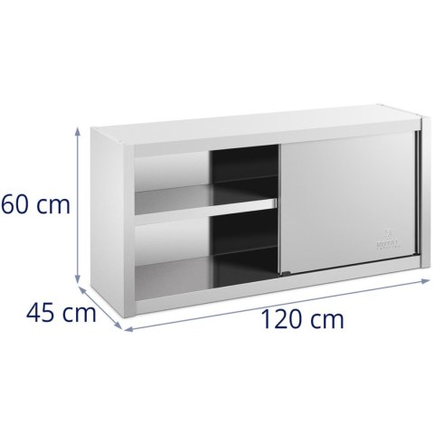 Szafa ścienna gastronomiczna z drzwiami przesuwanymi STAL 120 x 45 x 60 cm Szafa ścienna gastronomiczna z drzwiami przesuwanymi STAL 120 x 45 x 60 cm