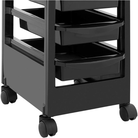 Wózek pomocnik fryzjerski z uchwytem na suszarkę 5 szuflad półka 495 x 284 mm Wózek pomocnik fryzjerski z uchwytem na suszarkę 5 szuflad półka 495 x 284 mm