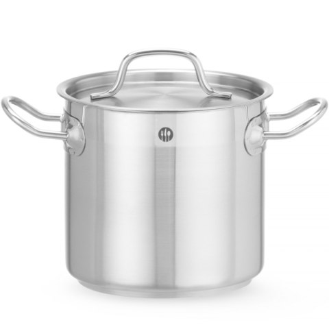 Garnek wysoki Profi Line z pokrywką dno Sandwich 95 l śr. 500 x 500 mm - Hendi 833025 Garnek wysoki Profi Line z pokrywką dno Sandwich 95 l śr. 500 x 500 mm - Hendi 833025