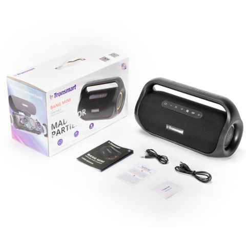 Głośnik bezprzewodowy Bluetooth Bang Mini 50W czarny Głośnik bezprzewodowy Bluetooth Bang Mini 50W czarny