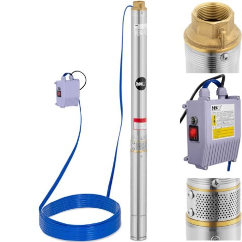 Pompa głębinowa do studni głębinowej STAL 750 W 3800 l/h do 60 m Pompa głębinowa do studni głębinowej STAL 750 W 3800 l/h do 60 m