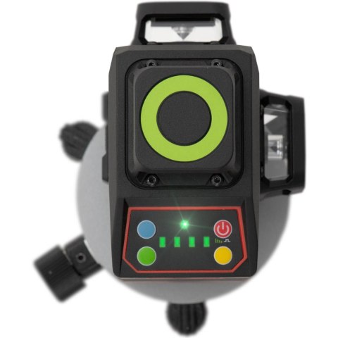 Poziomica laserowa laser krzyżowy samopoziomujący z pokrowcem pilotem 30 m zielony Poziomica laserowa laser krzyżowy samopoziomujący z pokrowcem pilotem 30 m zielony