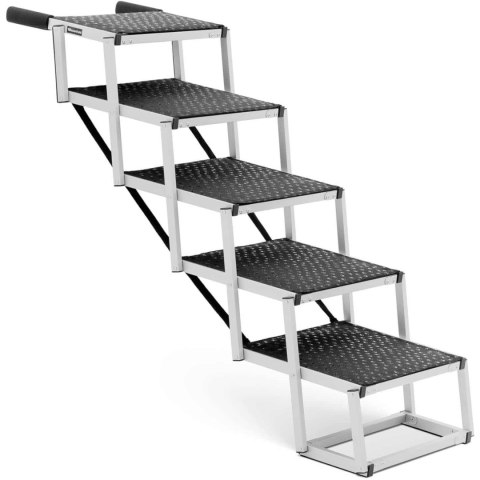 Schody dla psa do samochodu składane aluminiowe wys. 81 cm do 68 kg - 5 stopni Schody dla psa do samochodu składane aluminiowe wys. 81 cm do 68 kg - 5 stopni