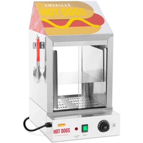 Podgrzewacz witryna grzewcza do 100 hot dogów parówek 25 bułek 1000W Podgrzewacz witryna grzewcza do 100 hot dogów parówek 25 bułek 1000W