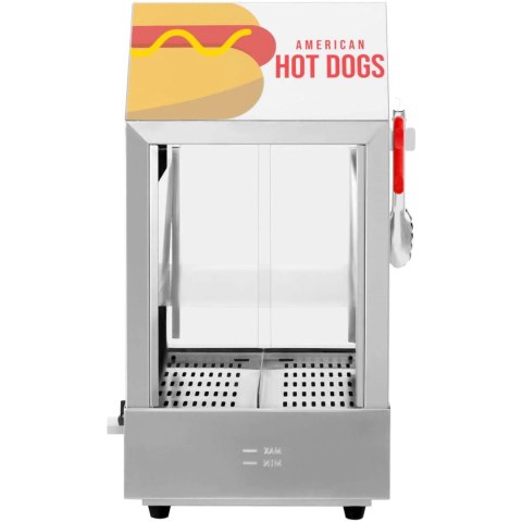 Podgrzewacz witryna grzewcza do 100 hot dogów parówek 25 bułek 1000W Podgrzewacz witryna grzewcza do 100 hot dogów parówek 25 bułek 1000W