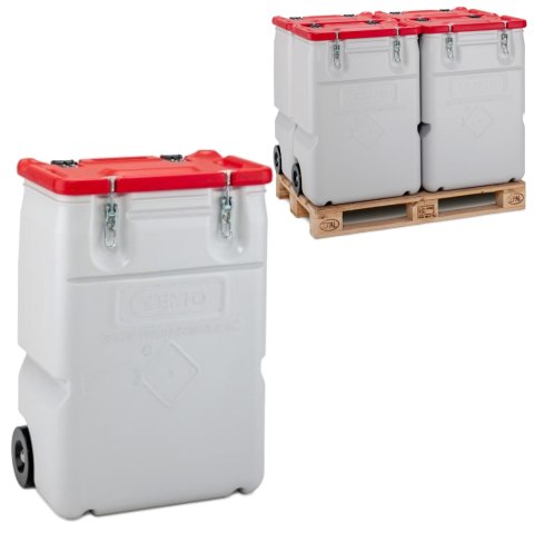 Pojemnik na odpady niebezpieczne MOBIL BOX 170L - czerwony Pojemnik na odpady niebezpieczne MOBIL BOX 170L - czerwony