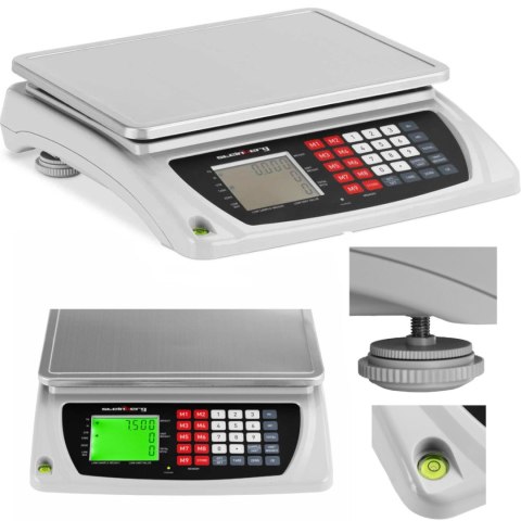Waga sklepowa handlowa licząca LCD 33.5 x 23 cm 7.5 kg / 0.6 g Waga sklepowa handlowa licząca LCD 33.5 x 23 cm 7.5 kg / 0.6 g