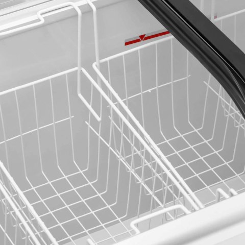 Zamrażarka skrzyniowa przeszklona do lodów mrożonek 180 l 180 W Zamrażarka skrzyniowa przeszklona do lodów mrożonek 180 l 180 W