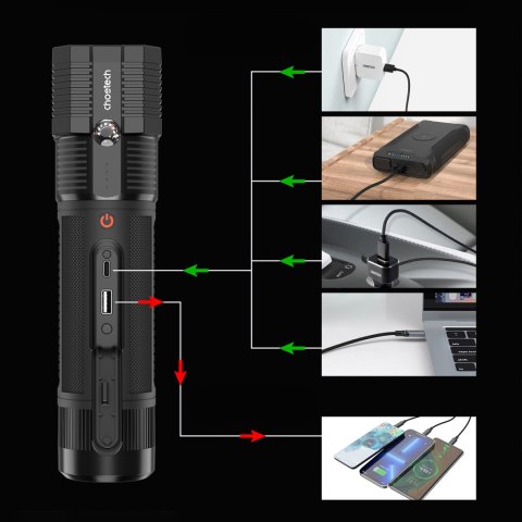 3w1 Rozruch auta Jump Starter + powerbank 8000mAh + latarka LED - czarny 3w1 Rozruch auta Jump Starter + powerbank 8000mAh + latarka LED - czarny