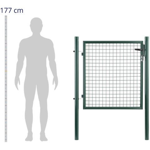 Brama furtka wejściowa ogrodowa ze stali 107.5 x 150 cm Brama furtka wejściowa ogrodowa ze stali 107.5 x 150 cm