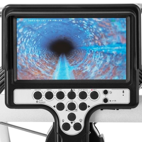 Endoskop kamera diagnostyczna inspekcyjna 12 LED LCD 7 cali SD 30 m Endoskop kamera diagnostyczna inspekcyjna 12 LED LCD 7 cali SD 30 m