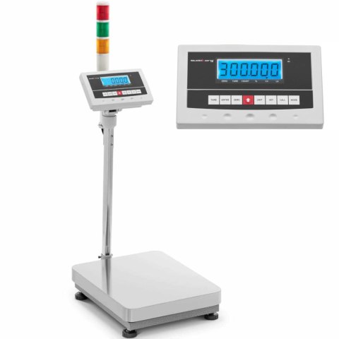 Waga platformowa magazynowa z kolumną sygnalizacyjną świetlną LCD 300kg / 0.005kg Waga platformowa magazynowa z kolumną sygnalizacyjną świetlną LCD 300kg / 0.005kg