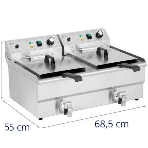 Frytownica podwójna dwukomorowa 2 x 16 l 6000 W Frytownica podwójna dwukomorowa 2 x 16 l 6000 W