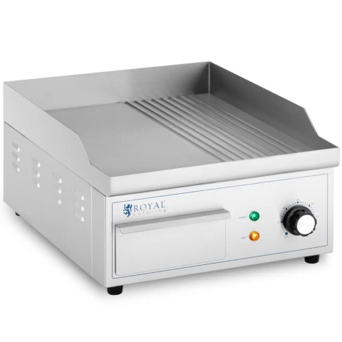 Grill elektryczny płyta grillowa gładka ryflowana 360 x 380 mm 2000 W Grill elektryczny płyta grillowa gładka ryflowana 360 x 380 mm 2000 W