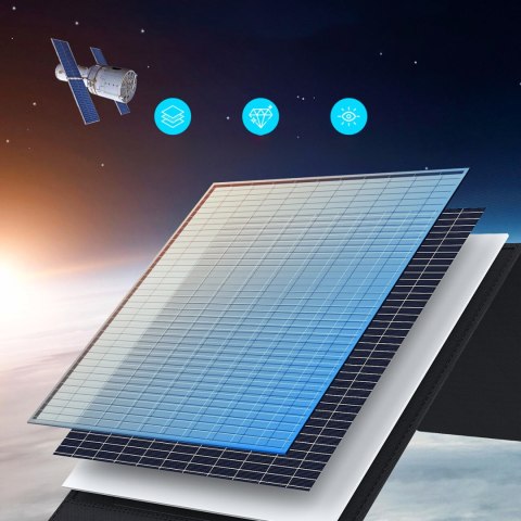 Ładowarka solarna kempingowa panel słoneczny składany 300W czarna Ładowarka solarna kempingowa panel słoneczny składany 300W czarna