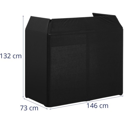 Parawan stanowisko stół DJ z osłoną składany 146 x 73 x132 cm Parawan stanowisko stół DJ z osłoną składany 146 x 73 x132 cm