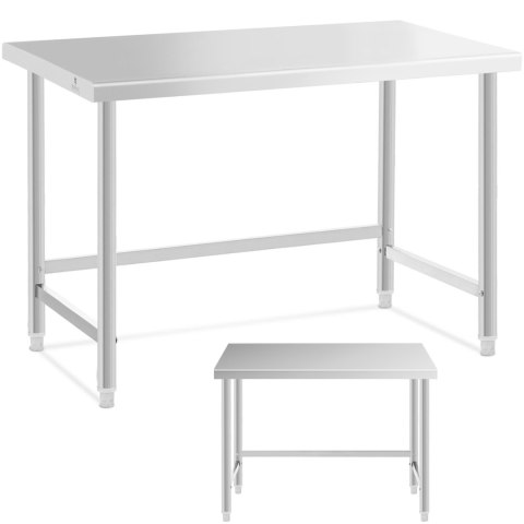 Stół blat roboczy centralny stalowy 120 x 70 cm do 93 kg Stół blat roboczy centralny stalowy 120 x 70 cm do 93 kg