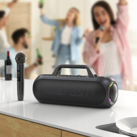 Głośnik bezprzewodowy do karaoke 200W z 2 mikrofonami USB-C czarny Głośnik bezprzewodowy do karaoke 200W z 2 mikrofonami USB-C czarny