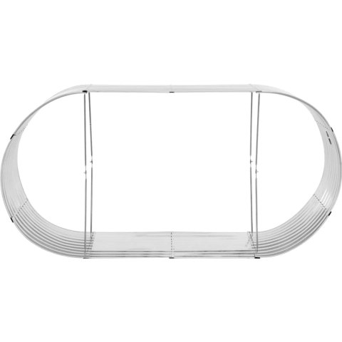 Grządka rabata donica ogrodowa na warzywa rośliny owalna STAL 202 x 78 x 100 cm Grządka rabata donica ogrodowa na warzywa rośliny owalna STAL 202 x 78 x 100 cm