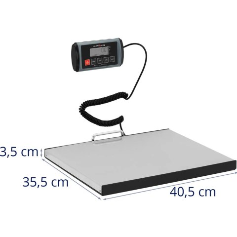 Waga paczkowa pocztowa LCD 35.5 x 40.5 cm 200 kg / 0.1 kg Waga paczkowa pocztowa LCD 35.5 x 40.5 cm 200 kg / 0.1 kg