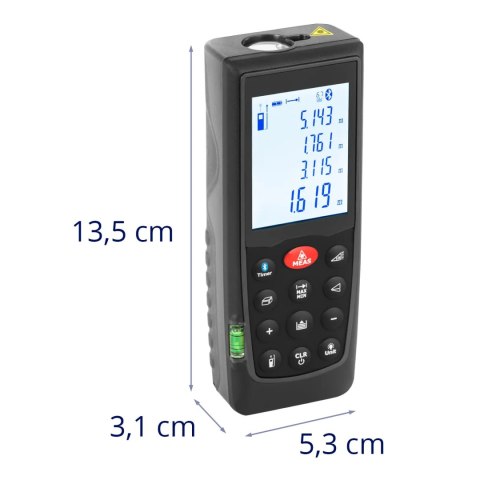 Dalmierz laserowy miernik odległości Bluetooth 70 m / 1.5 mm Dalmierz laserowy miernik odległości Bluetooth 70 m / 1.5 mm