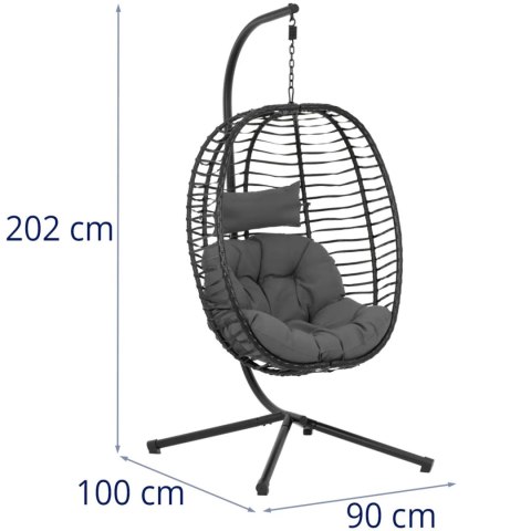 Fotel kosz wiszący ogrodowy huśtawka do 150 kg Fotel kosz wiszący ogrodowy huśtawka do 150 kg