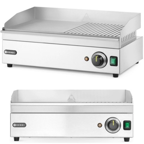 Grill elektryczny płyta grillowa gładka ryflowana 527 x 404 mm 2400 W Grill elektryczny płyta grillowa gładka ryflowana 527 x 404 mm 2400 W