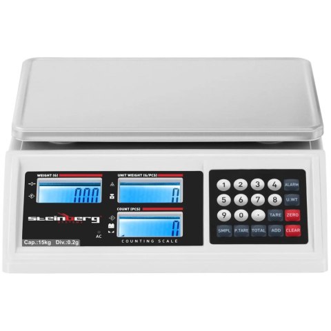 Waga sklepowa handlowa licząca LCD RS232 15000 g / 0.2 g Waga sklepowa handlowa licząca LCD RS232 15000 g / 0.2 g