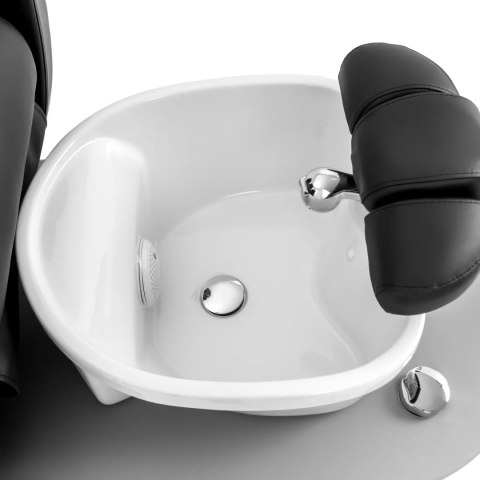 Fotel podologiczny kosmetyczny do pedicure z brodzikiem elektryczny HAVANA - czarny Fotel podologiczny kosmetyczny do pedicure z brodzikiem elektryczny HAVANA - czarny