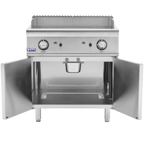 Grill gazowy podwójny ryflowany z szafką na propan / LPG / gaz ziemny 12 kW Grill gazowy podwójny ryflowany z szafką na propan / LPG / gaz ziemny 12 kW