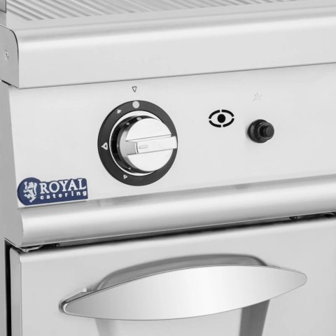 Grill gazowy podwójny ryflowany z szafką na propan / LPG / gaz ziemny 12 kW Grill gazowy podwójny ryflowany z szafką na propan / LPG / gaz ziemny 12 kW