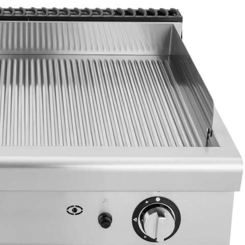 Grill gazowy podwójny ryflowany z szafką na propan / LPG / gaz ziemny 12 kW Grill gazowy podwójny ryflowany z szafką na propan / LPG / gaz ziemny 12 kW
