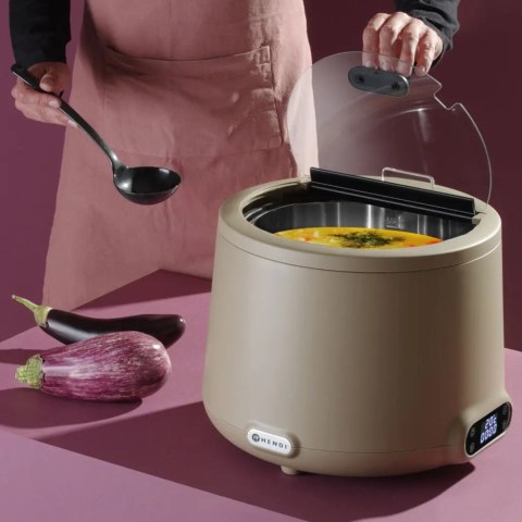 Kociołek termos do zupy elektryczny UNIQ śr. 365 x 325 mm 8 l 500 W - beżowy Kociołek termos do zupy elektryczny UNIQ śr. 365 x 325 mm 8 l 500 W - beżowy