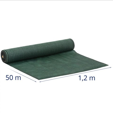 Siatka cieniująca maskująca do ogrodzenia HDPE 50 x 1.2 m 150 g/m2 - zestaw Siatka cieniująca maskująca do ogrodzenia HDPE 50 x 1.2 m 150 g/m2 - zestaw