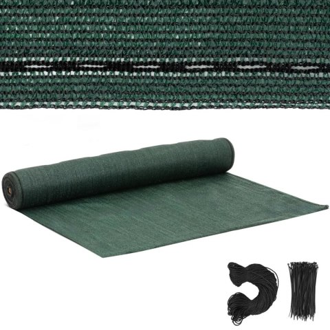 Siatka cieniująca maskująca do ogrodzenia HDPE 50 x 1.5 m 150 g/m2 - zestaw Siatka cieniująca maskująca do ogrodzenia HDPE 50 x 1.5 m 150 g/m2 - zestaw