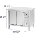 Szafa grzewcza podgrzewacz do talerzy 30-80 C 100 x 60 x 85 cm 2.4kW