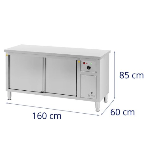 Szafa grzewcza podgrzewacz do talerzy 30-80 C 160 x 60 x 85 cm 2.4kW Szafa grzewcza podgrzewacz do talerzy 30-80 C 160 x 60 x 85 cm 2.4kW