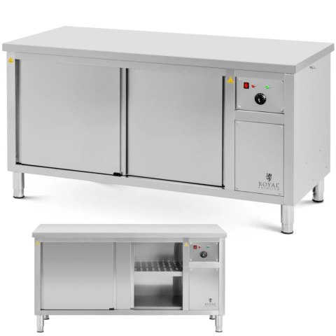Szafa grzewcza podgrzewacz do talerzy 30-80 C 160 x 70 x 85 cm 2.4kW Szafa grzewcza podgrzewacz do talerzy 30-80 C 160 x 70 x 85 cm 2.4kW