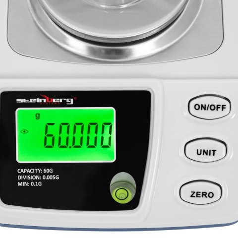 Waga laboratoryjna precyzyjna z osłoną 0.1-60 g / 0.005 g Waga laboratoryjna precyzyjna z osłoną 0.1-60 g / 0.005 g