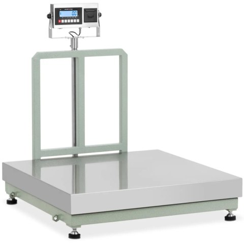 Waga platformowa z drukarką etykiet LCD 100 x 100 cm 300 kg / 20 g Waga platformowa z drukarką etykiet LCD 100 x 100 cm 300 kg / 20 g
