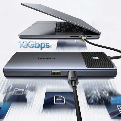 7w1 HUB Adapter Metal Gleam Series II USB-C PD100W / 2x USB-A / 2x HDMI 4K / USB-C 3.0 7w1 HUB Adapter Metal Gleam Series II USB-C PD100W / 2x USB-A / 2x HDMI 4K / USB-C 3.0