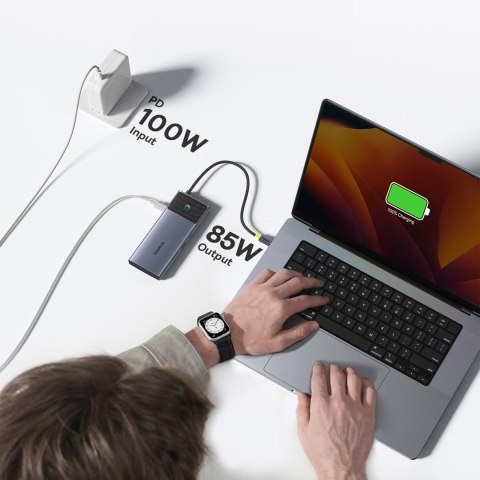 7w1 HUB Adapter Metal Gleam Series II USB-C PD100W / 2x USB-A / 2x HDMI 4K / USB-C 3.0 7w1 HUB Adapter Metal Gleam Series II USB-C PD100W / 2x USB-A / 2x HDMI 4K / USB-C 3.0