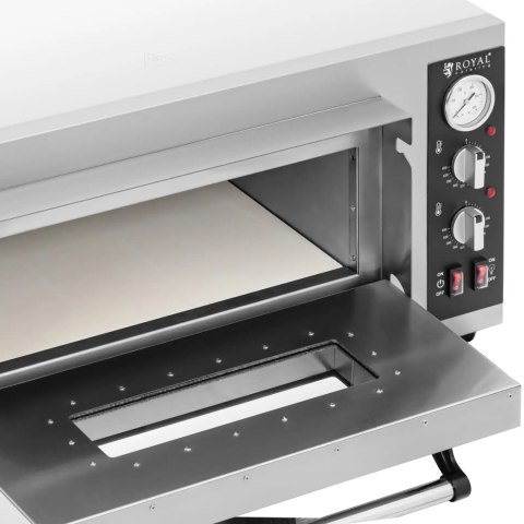 Piec do pizzy elektryczny z kamieniem szamotowym na 4 pizze śr. 25 cm 4200 W Piec do pizzy elektryczny z kamieniem szamotowym na 4 pizze śr. 25 cm 4200 W