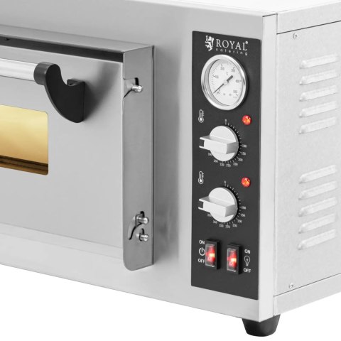 Piec do pizzy elektryczny z kamieniem szamotowym na 4 pizze śr. 25 cm 4200 W Piec do pizzy elektryczny z kamieniem szamotowym na 4 pizze śr. 25 cm 4200 W