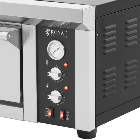 Piec do pizzy elektryczny z kamieniem szamotowym na 4 pizze śr. 33 cm 4200 W Piec do pizzy elektryczny z kamieniem szamotowym na 4 pizze śr. 33 cm 4200 W