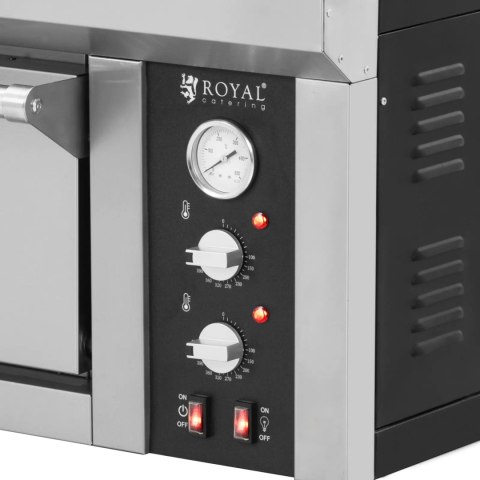 Piec do pizzy elektryczny z szamotem na 8 pizz śr. 33 cm 400 V 8400 W Piec do pizzy elektryczny z szamotem na 8 pizz śr. 33 cm 400 V 8400 W