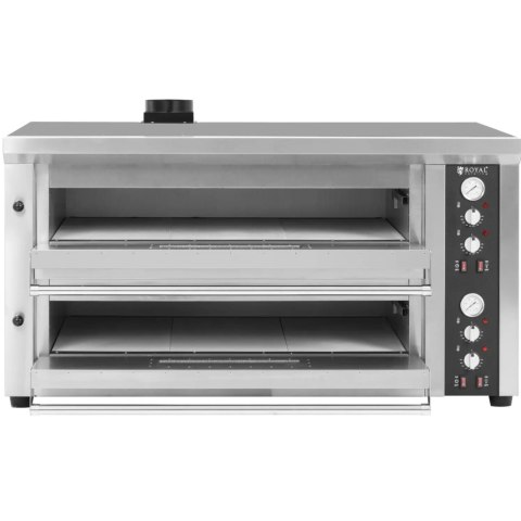 Piec do pizzy podwójny z szamotem na 12 pizz śr. 33 cm 400 V 13200 W Piec do pizzy podwójny z szamotem na 12 pizz śr. 33 cm 400 V 13200 W